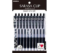 Zebra Pen Stylo à bille gel Sarasa P-JJ15-BK10 0,5 mm Noir 10 pièces