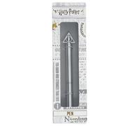 The Carat Shop – Stylo à bille Harry Potter – 3D en métal avec pendentif Reliques de la mort