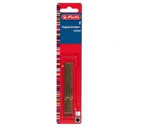 Stylo à bille Herlitz cinq mines sur carte standard noir pack de 2