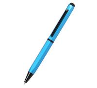 Stylo à Bille Hexagonal Hexagonal en Aluminium - Mine D1 Interchangeable - Couleur de l'encre Bleue - Stylo avec Stylet Tactile
