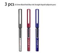 Stylo À Bille Liquide Lisse À Encre Noire, Bleue Et Rouge De 0.5mm, Stylo De Bureau De Haute Qualité, Stylo De Signature, Papeterie Scolaire