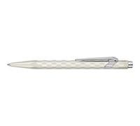 Stylo à bille métal Caran d'Ache Alpine Frost Edition spéciale Blanc Blanc