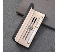 Stylo À Bille Métallique Luxe Set Cadeau Avec 2 Recharges D'Écriture Premium Boîte Élégante D'Affaires Pour Hommes Femmes Idéal Pour Bureau École Et Cadeaux(D3)