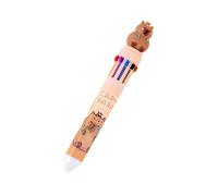 Stylo à bille multicolore 10 couleurs en 1, 0, 5 mm pour écrire, codage couleur, journal, fournitures d'écriture de bureau, rechargeable