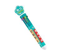 Stylo à bille multicolore 10 couleurs en 1 rétractable multicolore pour écrire, noter, journal, code couleur, multi-bille