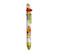 Stylo à bille multicolore polyvalent - Stylo à bille rétractable de Noël - Stylo à bille de Noël multicolore - Écriture lisse et design attrayant pour fournitures scolaires