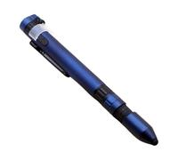 Stylo à bille multifonction 5 en 1 avec boussole, lumière LED, écran tactile, tournevis, support de téléphone, outil d'écriture multifonction en ABS