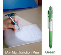 Stylo À Bille Multifonction Avec Lumière Led, Support Pliable Pour Téléphone, Papeterie De Lecture De Nuit Pour Étudiant Au Bureau