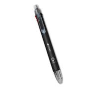 Stylo à bille multifonction avec porte-mines 5 couleurs en 1 rétractable pour papeterie étudiante