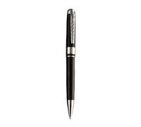 Stylo à bille noir - 1,0 mm - En métal - Rotation lisse - Papeterie - Fournitures scolaires et de bureau
