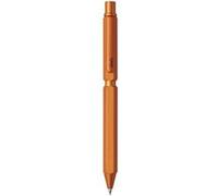 Rhodia Multipen scRipt 9340C – 3-en-1 2x0,5 mm noir/rouge + portemine 0,5 mm, aluminium brossé orange