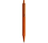 Rhodia Stylo-bille rechargeable 9388C – aluminium brossé hexagonal orange – 0,7 mm, encre noire