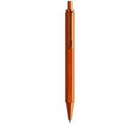 RHODIA 9388C - Stylo-Bille Rechargeable scRipt Corps Hexagonal en Aluminium Brossé - Orange - Pointe Rétractable à Bille Haute Précision 0,7 mm, Encre Noire - Collection scRipt