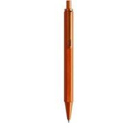 Rhodia Stylo-bille rechargeable 9388C – aluminium brossé hexagonal orange – 0,7 mm, encre noire