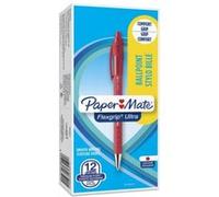 Paper Mate Flexgrip Ultra RT Stylo bille rétractable pointe moyenne 1 mm rouge