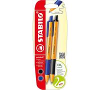 Stylo À Bille Pointball - Lot De 2 - Bleu, Noir.[G968]