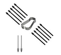 Stylo à Bille Pointes métalliques Remplacement pour Samsung Galaxy Tab S9/S9FE+/S9 Ultra/S8/S8+/S8 Ultra Pointes du Stylo S+ Clip Pointes de Stylet Haute sensibilité pour Stylet (2+10 pcs Set)