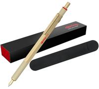 Stylo À Bille Professionnel Ro 600 Métal Doré Coffret Cadeau + Étui En Velours 2183911