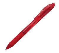 Stylo à bille rétractable à encre gel Pentel BL107B EnerGel X Rouge (BL107-B) Lot de 12