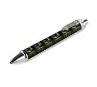 Stylo à bille rétractable à encre noire, fabriqué au Brésil, motif drapeau Viitage, 0,5 mm, écriture fluide, accessoires pour prise de notes, pour bureau, 1 pièce