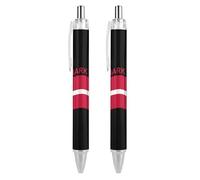 Stylo à bille rétractable à pointe fine 0,5 mm Drapeau du Danemark pour la maison et le bureau