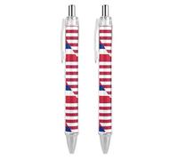 Stylo à bille rétractable avec drapeau des États-Unis et d'Hawaï, encre noire, pointe fine de 0,5 mm, fournitures de bureau pour enseignant(e) et infirmière