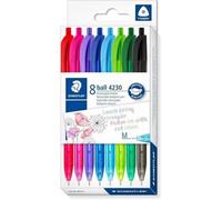 Stylo À Bille Rétractable Ball 4230 M, Étui De 8