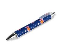 Stylo à bille rétractable Bear Proud Flag of Australie - Pointe fine de 0,5 mm - Encre noire - Fournitures de bureau pour enseignants