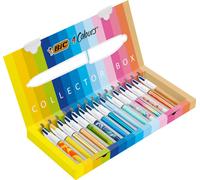 Stylo à bille rétractable BIC 4 Colours Collector Box 15er Set