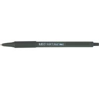 Stylo à bille rétractable BIC Soft Feel Clic Grip noir