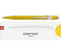 Stylo à bille rétractable CARAN D'ACHE 849 Colormat-X jaune