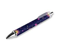 Stylo à bille rétractable classique lisse de qualité supérieure avec ruban rose à séchage rapide pour cancer du sein