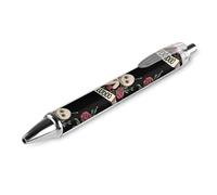 Stylo à bille rétractable classique lisse de qualité supérieure avec ruban rose à séchage rapide pour cancer du sein