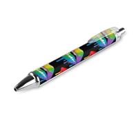 Stylo à bille rétractable classique lisse de qualité supérieure avec ruban rose à séchage rapide pour cancer du sein