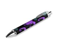 Stylo à bille rétractable classique lisse de qualité supérieure avec ruban rose à séchage rapide pour cancer du sein