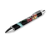 Stylo à bille rétractable Day of The Dead - Pointe fine de 0,5 mm - Encre noire - Fournitures de bureau pour enseignants - 1 pièce AS PIC 1