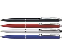 Stylo À Bille Rétractable K 15 (Recharge Indélébile - Largeur De Trait M, Couleur D'écriture: Bleu) 4 Plaquettes Alvéolées, Assorties