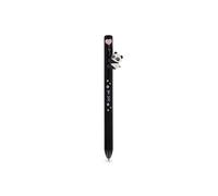 LEGAMI Stylo à bille rétractable Panda Hug Me - Free Hugs - Stylo à bille noir avec motif panda et cœur - Pointe rétractable - Papeterie originale pour bureau, école et étude