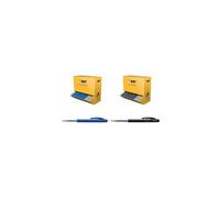 BIC Stylos-bille rétractables M10 Original – Pointe moyenne (1,0 mm) – Encre noire – Boîte 90+10