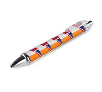 Stylo à bille rétractable noir avec drapeau du Royaume-Uni et de l'Irlande - Pointe fine 0,5 mm
