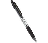Pilot Super Grip Penna a sfera a scatto ricaricabile con grip in gomma, Punta Media 1 mm, Nero