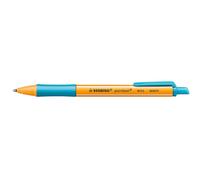 Stylo à bille rétractable - STABILO pointball - Stylo simple - turquoise