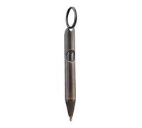 Stylo à bille rétractable - Stylo de poche portable | Stylo professionnel en laiton avec porte-clés, stylo d'écriture pour étudiants et adultes, stylo signature pour bureau et