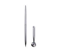 Stylo à bille rotatif avec support en métal pour bureau, école, entreprise, marqueur pour mariage, plaque d'invité