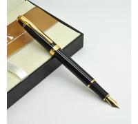 Stylo À Bille Roulante De Style Classique, En Iridium, Noir Mat, Doré, Processus De Meulage, Écriture Lisse, Mode, 300