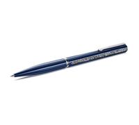 Swarovski Stylo à bille Crystal Shimmer Glide, Bleu, Laqué bleu, métal chromé