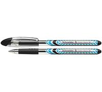 Stylo à bille Slider Basic - Largeur de trait M - Corps argenté/noir