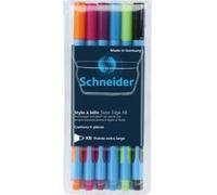 Stylo à bille Slider Edge Pte Extra Large Colours Pochette 6
