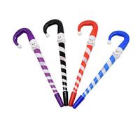 Stylo À Bille Smiley, Joli Dessin Animé, Cadeau De Noël, Recharge Bleue, Stylo À Signature, Fournitures Scolaires Et De Bureau, 4 Pièces