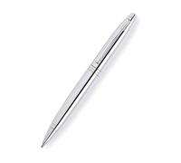 Cross Calais Stylo à bille (mécanisme rotatif, épaisseur de trait M, couleur de l'encre : noir) en chrome brillant